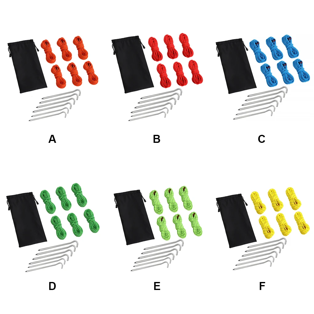 

Палатка с нейлоновой веревкой и сумкой для хранения, портативные ветрозащитные светоотражающие веревки, вешалка, шнур, набор веревки для походов