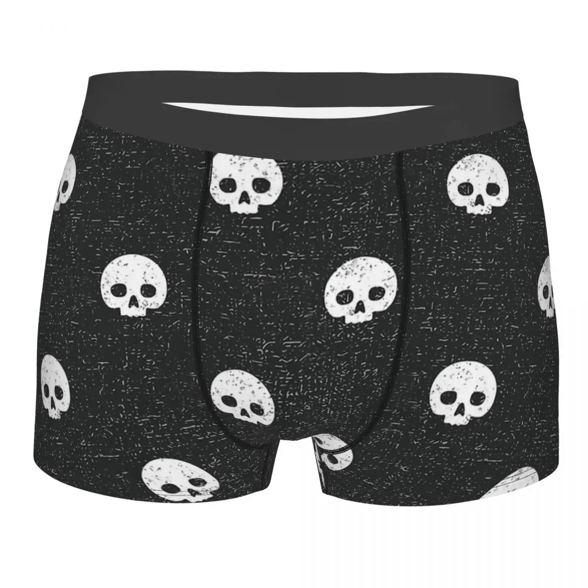 

Dot Coal Skeleton Skull Bone Underpants Breathbale Panties Male Underwear Print Shorts Boxer Briefs