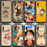 hot anime one piece luffy zoro phone case for huawei honor 30 20 10 9 8 8x 8c v30 lite view 7a pro