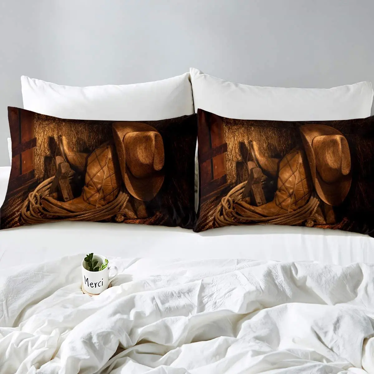 Ковбойский декоративный Комплект постельного белья для мальчиков и подростков с