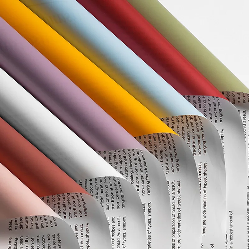 

20 шт., бумага для упаковки цветов, 57x57 см