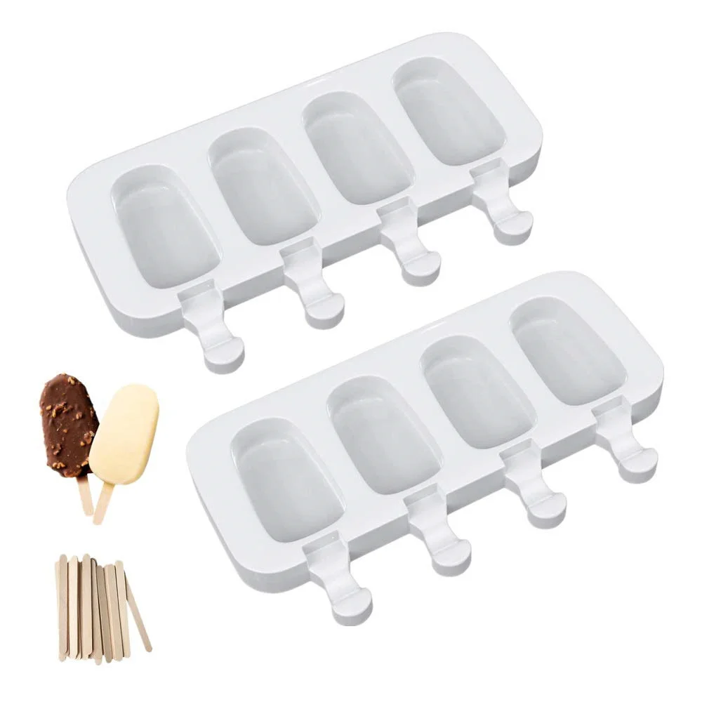 

8 Holes Ice Cream Mould Reusable Popsicle Molds Ice Pop Molds Baking Accessorie Silicone Cakesicle Mould DZ01L4
