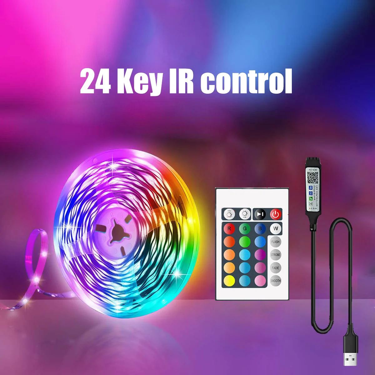 

SMD5050 RGB Светодиодные Ленты Bluetooth Пульт Дистанционного Управления 24 Кнопки ТВ Компьютер Гостиная Кухня Декоративное О...