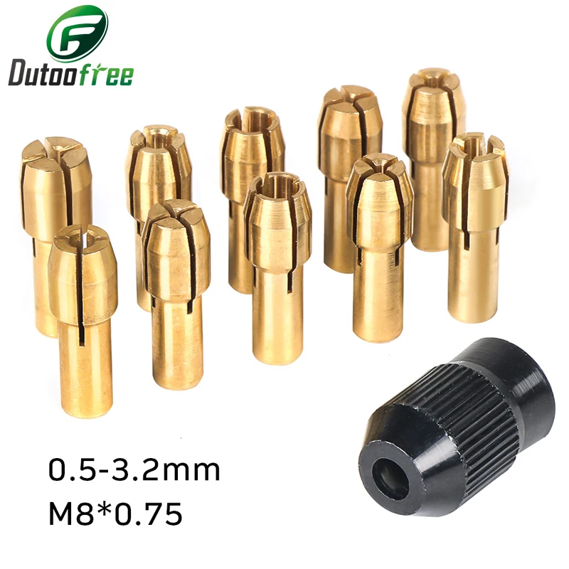 

Набор цанговых патронов dutoofree для Dremel 11 шт.