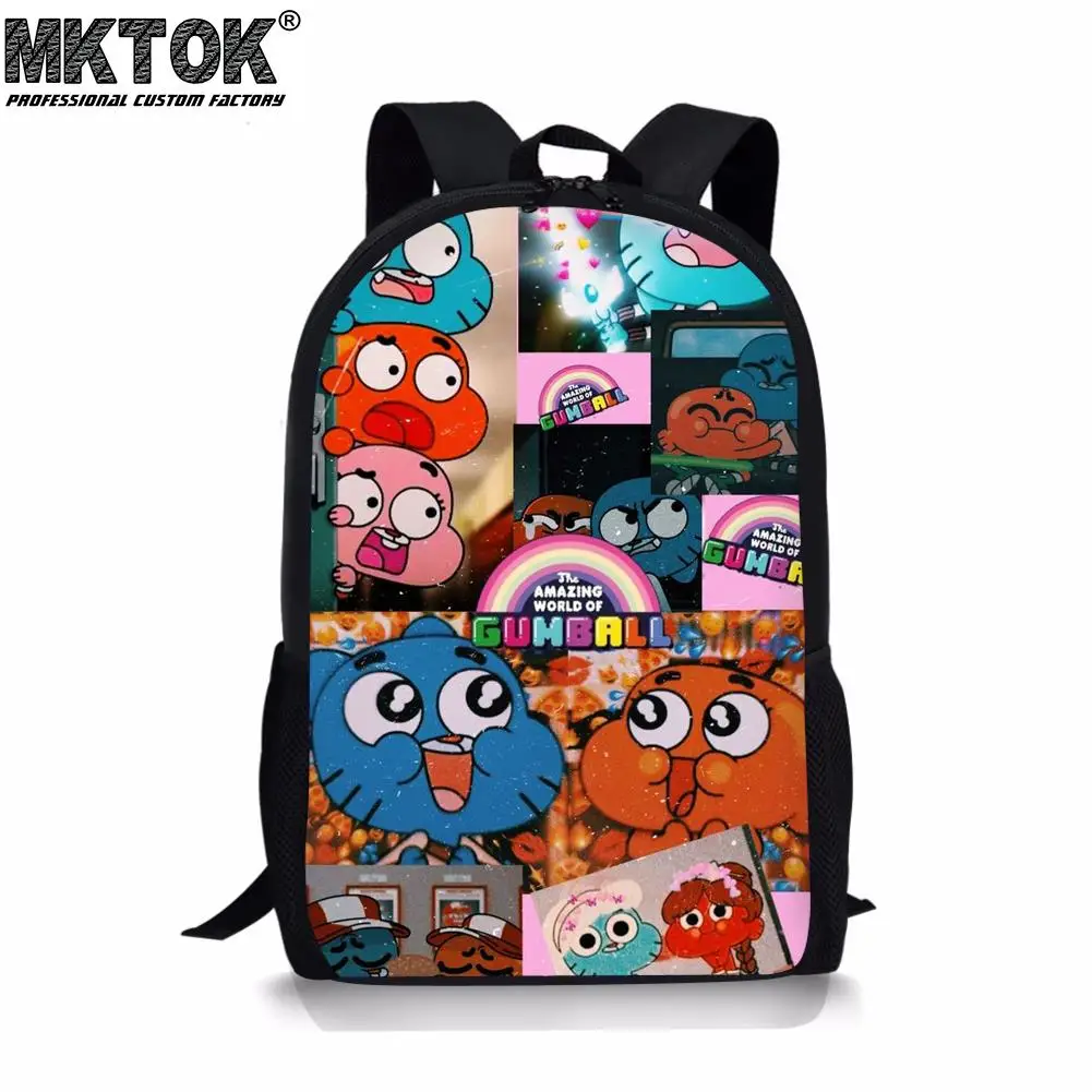 2022 Trend Animation Print Kids School Bag Waterproof Toddler Backpack Custom Students Satchel Gift Free Shipping