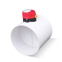 Motorized Damper ABS Electric Damper PVC Pipe Air Volume Control Valve 75mm 110mm 160mm 200mm Round PVC Air Pipe Control Valve