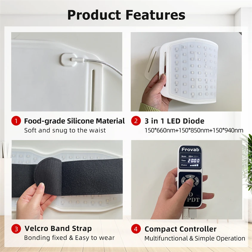 Гибкая красная лампа для облегчения боли инфракрасная терапии устройство