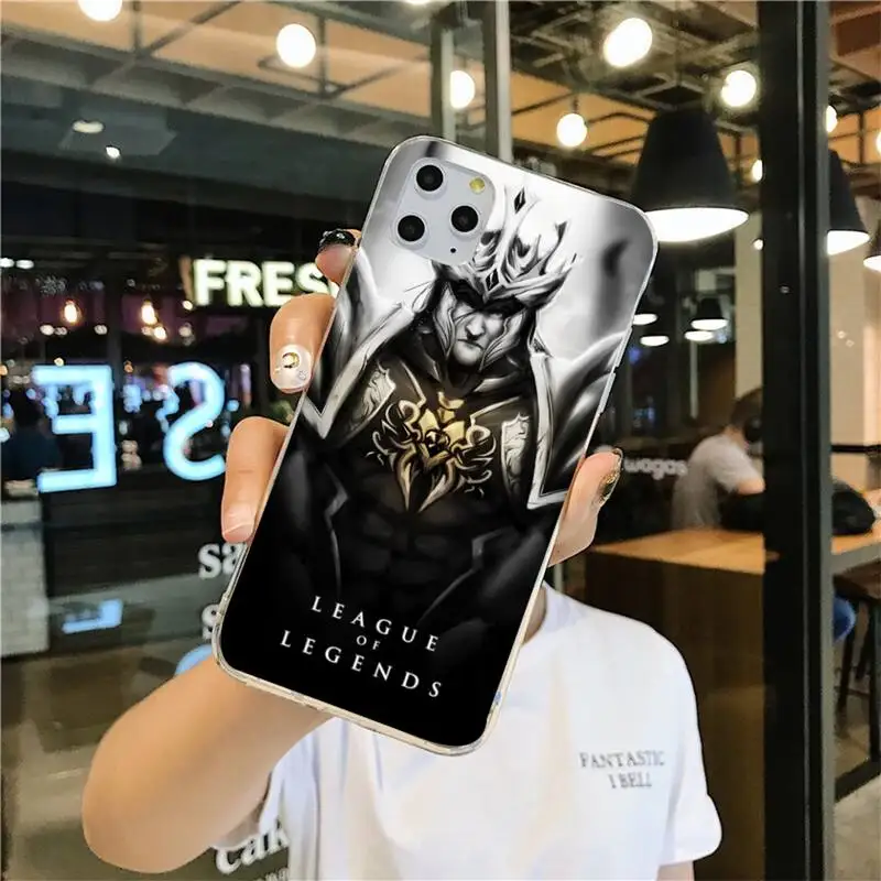 Лидер продаж чехол для телефона с героями игры Лига Легенд iphone 13 12 11 Pro Mini XS Max 8 7 Plus