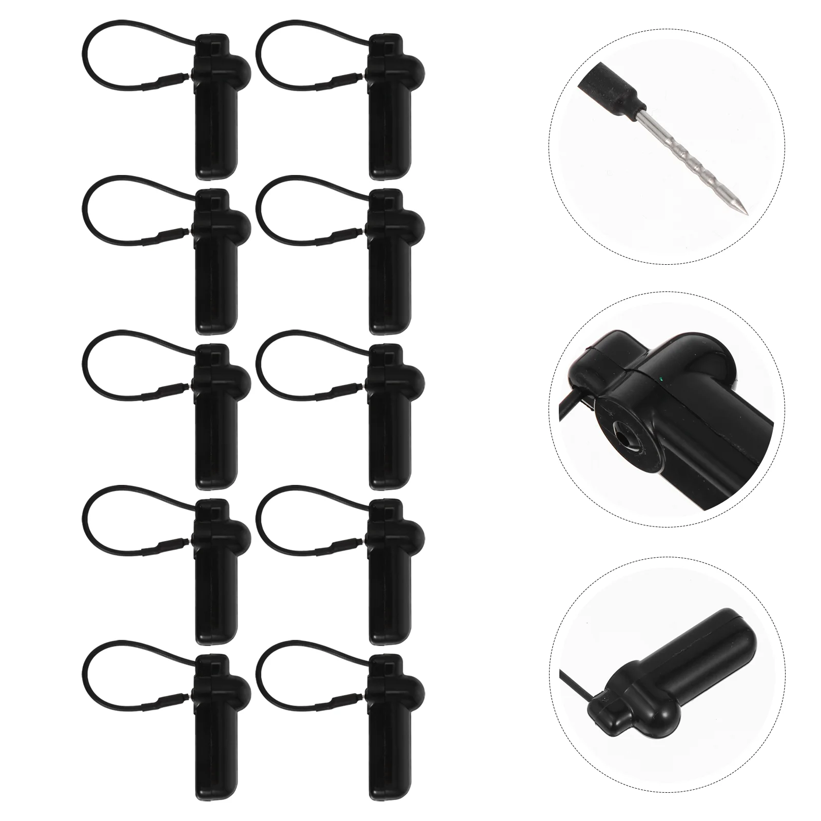 

Жесткая одежда, магнитная ткань, 10 шт., радиочастотные застежки для супермаркетов для магазина, розничного магазина ()