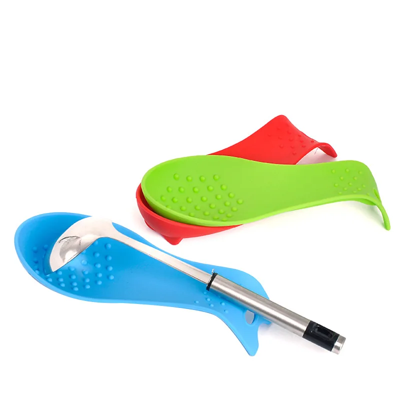 

Creative large food-grade silicone spoon holder, spatula pad, heat insulation base, kitchen utensils