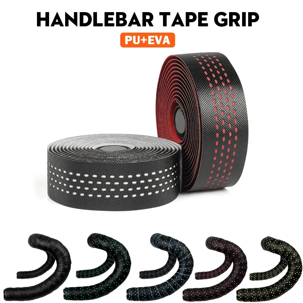 

soft Road Bicycle Tape PU+EVA Bicycle Handlebar Tapes Ventilation Woave Leather Bicycle Accessories Road Bike Bar Tape Handlebar