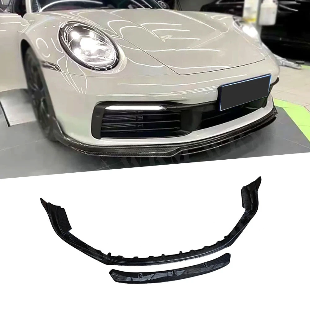Передний бампер автомобиля из углеродного волокна сплиттер спойлер диффузор