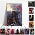 Kentaro Miura Berserk постер японское аниме Retro живопись на холсте, мультфильмы and Print Vintage Art Wall Decor Cuadro Home Decor