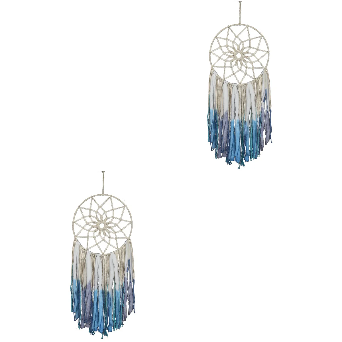 

2x 77x45cm Cotton Thread Bohemian Macrame Nordic Style Wall Hanging Tapestry for Apartment Studio Home