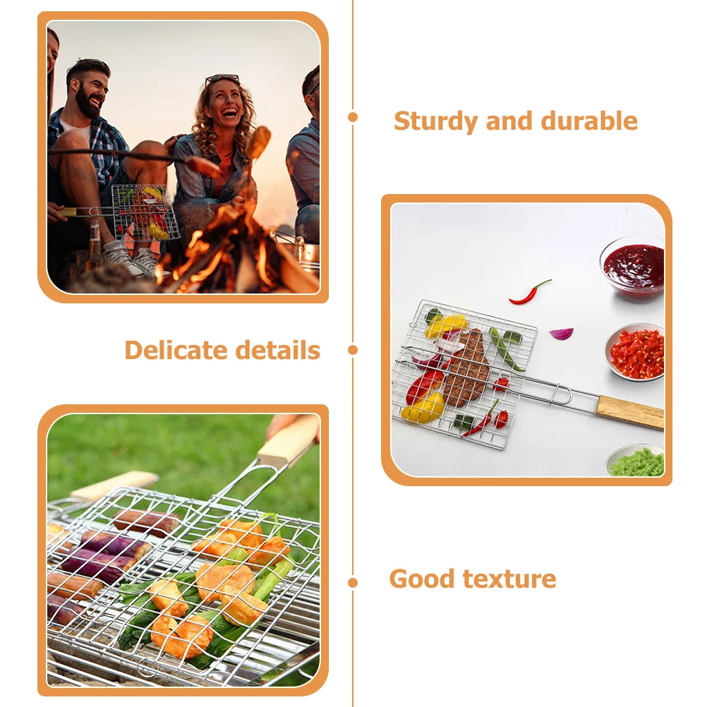 Сетка для барбекю зажим рыбы на гриле запирающая корзина стойка пикника кухонная