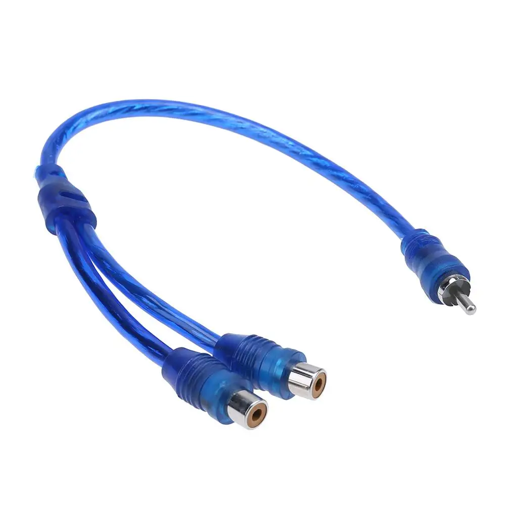 

Автомобильный аудиокабель 2 RCA мама к 1 RCA стандартный автомобильный аудиоадаптер кабель сплиттер стерео аудиосигнал разъем