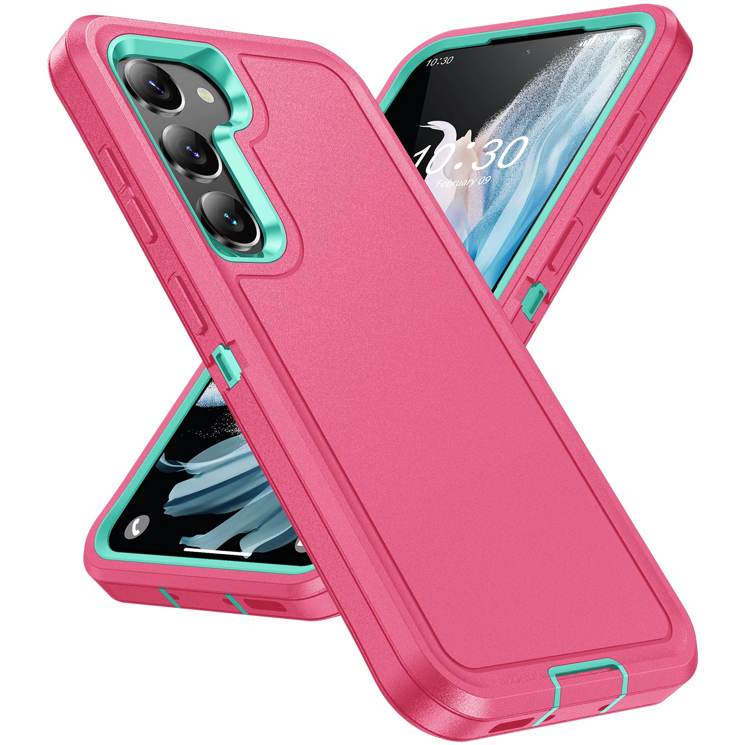 

Best Protection Phone Funda Case for Samsung Galaxy S23 Ultra S22 Plus A54 5G A14 A13 A53 A04S Dual Layer Bag Cover