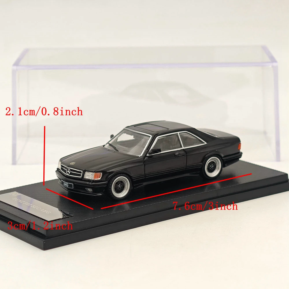 Фото Литой под давлением RM, масштаб 1:64, Mercedes-Benz 560SEC AMG W126, модель автомобиля из сплава, Коллекционная игрушка, подарок, сувенир, украшение для дисплея №4