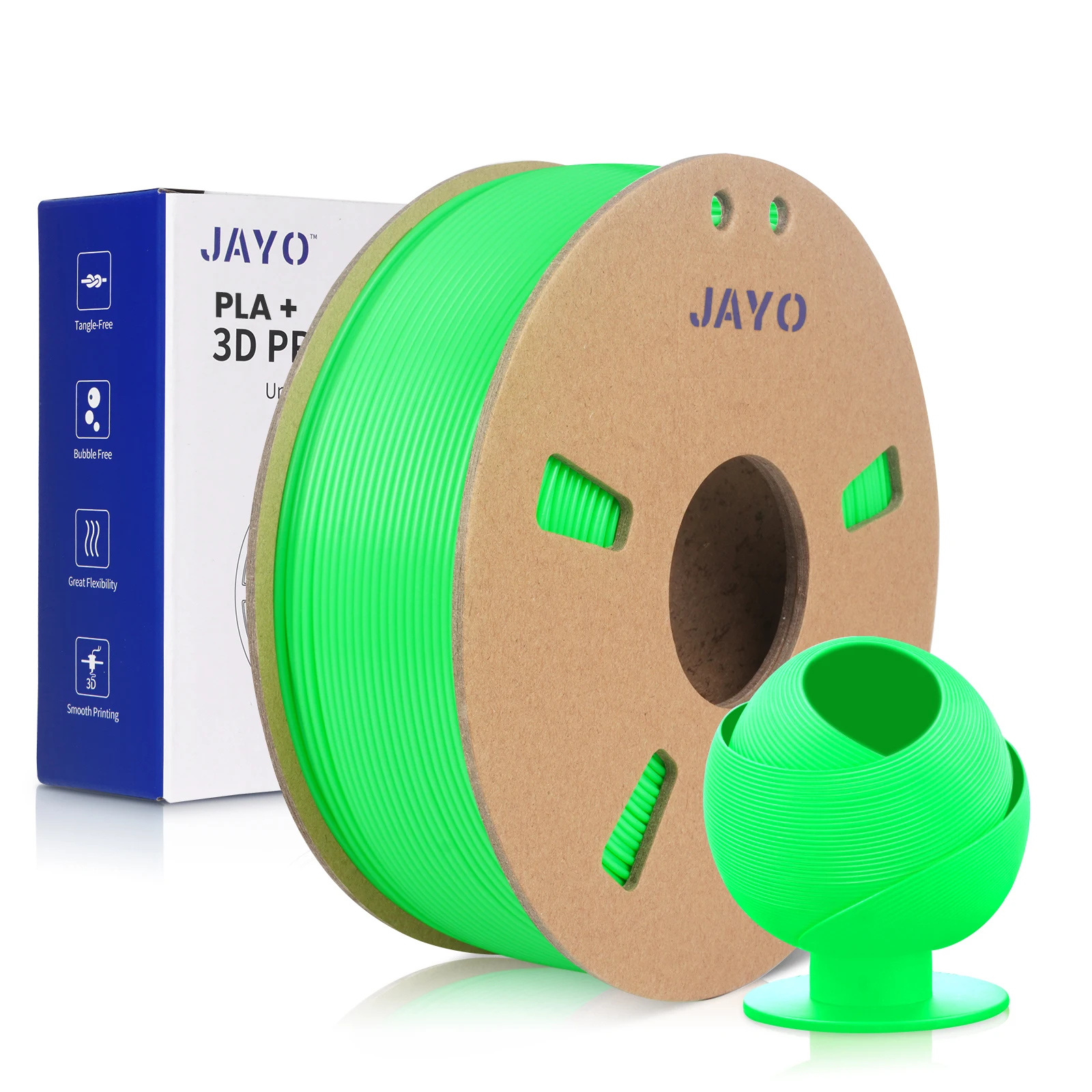 JAYO PLA Meta/PLAPLUS/PLA/SILK/ABS/PETG Filament 1.75mm 650G/Roll High Strength 100%No Bubble FDM 3D Printer Material DIY Gift