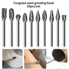 10 шт., набор сверл из вольфрамовой стали