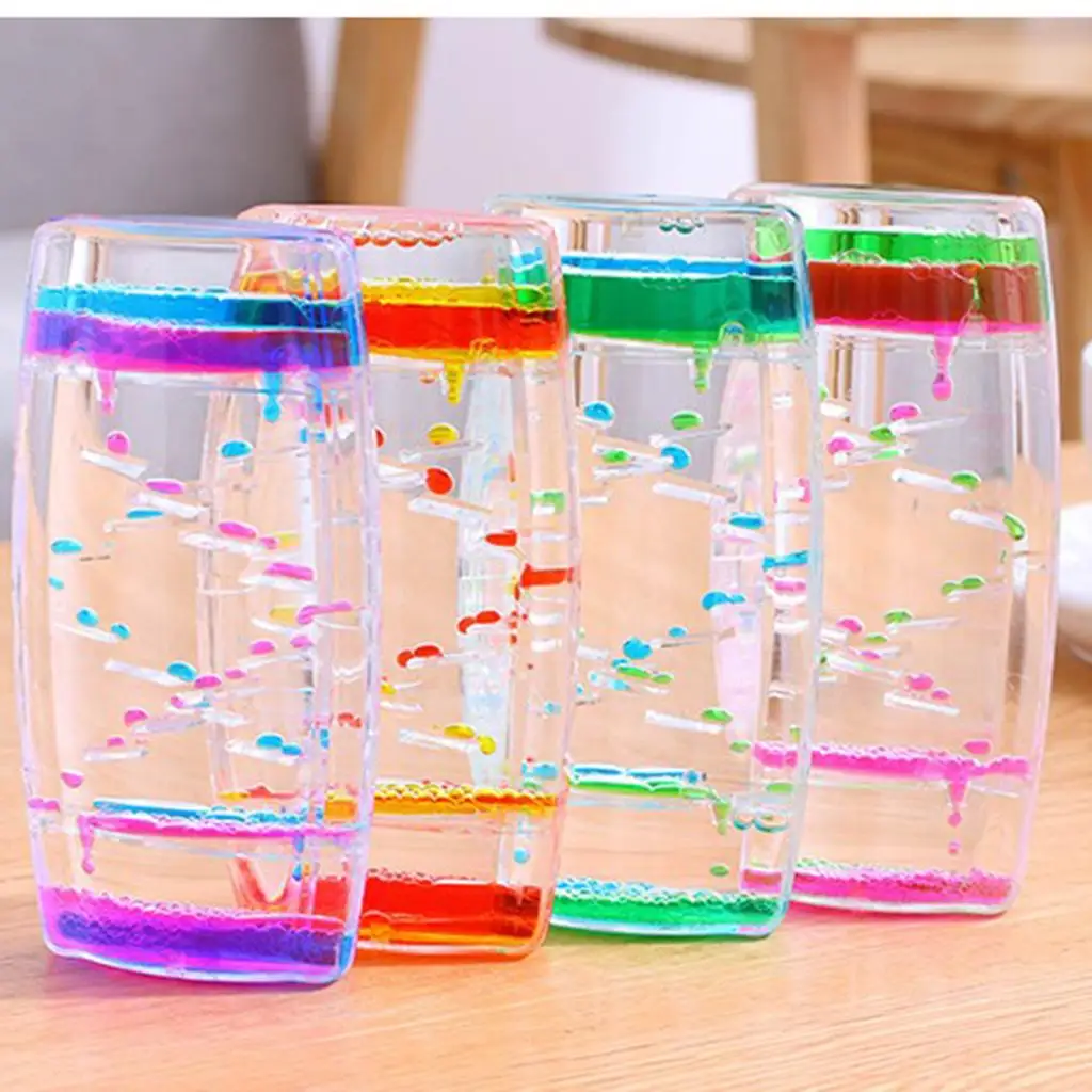 

Floating Liquid Visual Oil Acrylic Hourglass Ladder