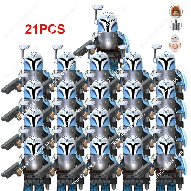 Горячие игрушки строительные блоки 21 шт. скидка 501st Wars клон легион командир Ganch Stone