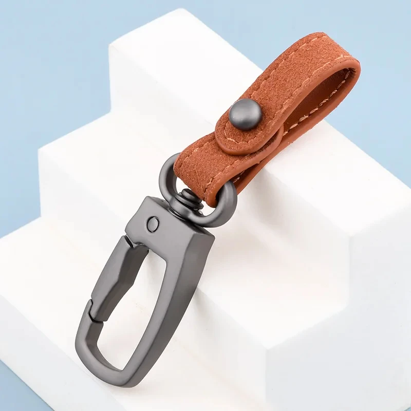 

Модный кожаный брелок для ключей, новый мужской и женский металлический замшевый поясной подвесной автомобильный брелок, лучший подарок, брелок для ключей, ювелирные изделия