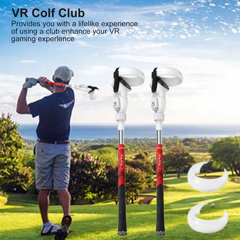 

Захваты для контроллера, ручка для Oculus Quest 2 Rift S Golf Club, приспособление для Oculus Quest 2 VR
