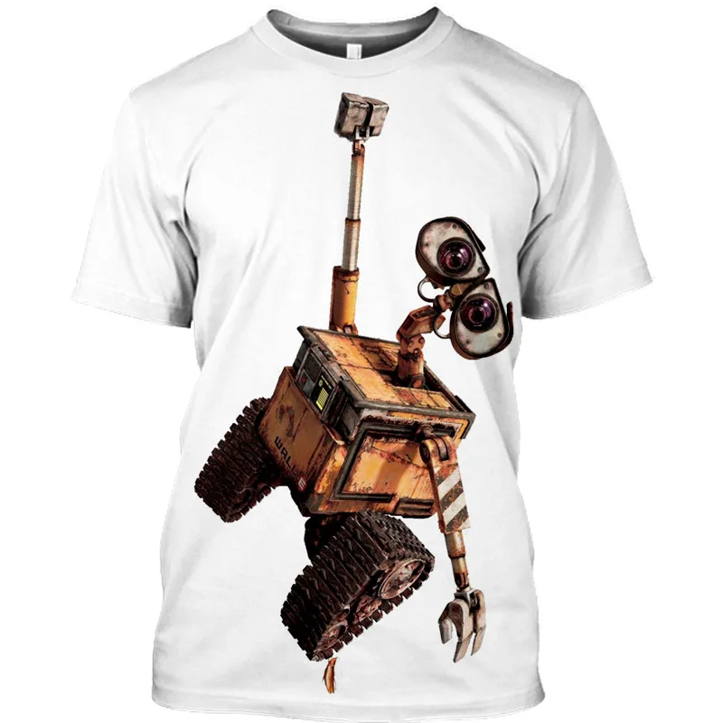 

2022 Summer Kids 3D Print Cartoon T Shirt Boy walle Boy Cartoon T-Shirt Girls T Shirt Men Streetwear