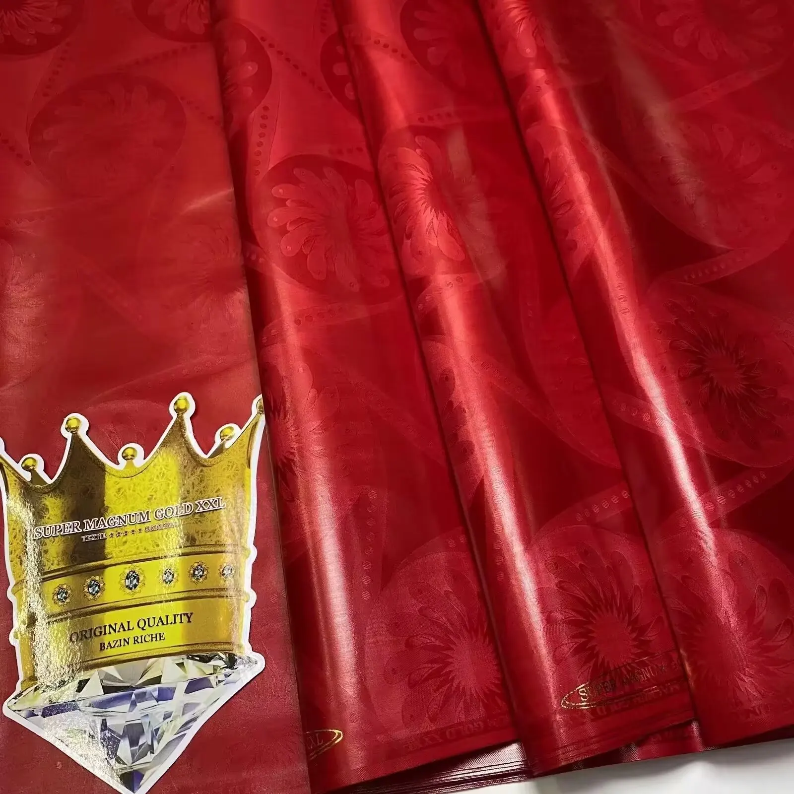 160 см ткань из морской парчи 100% хлопок настоящая Базен Рич 2025 г. высочайшее