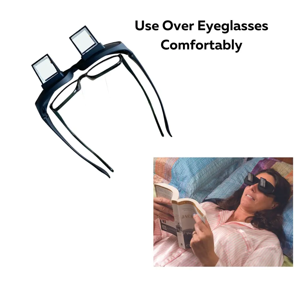 

Amazing Lazy Glasses Horizontal Reading TV Sit View Glasses On Bed Lie Down Bed for Lying down watching tv For Home Sleep Read