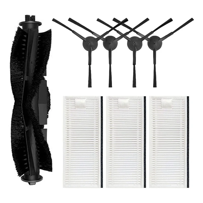 

Main Brush Side Brush Hepa Filter Replacement Spare Parts For Tikom G6000/G7000 For Thamtu G11 Robot Vacuum Cleaner