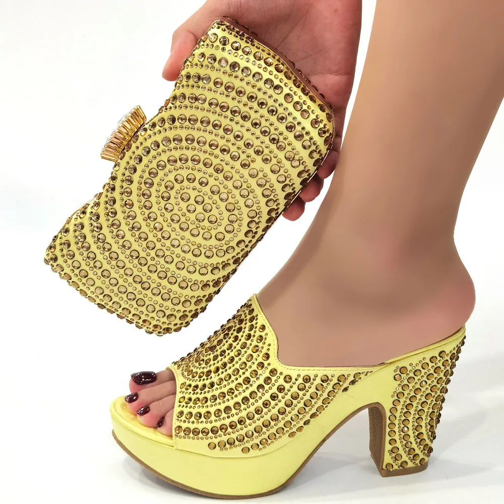 Doershow хорошая цена итальянская искусственная кожа Свадебный комплект обуви и