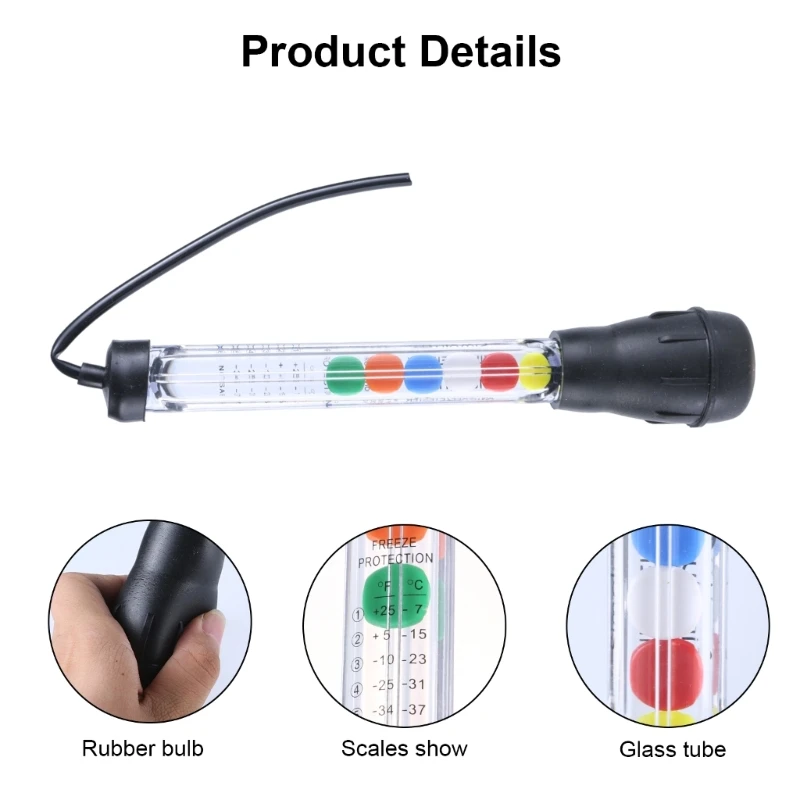 Тестер охлаждающей жидкости антифриза Автомобильный аккумулятор Жидкостный