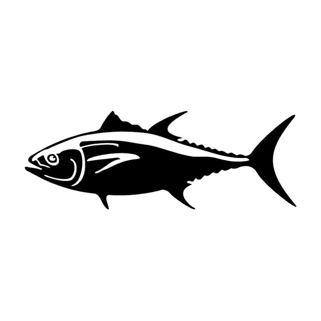 

20.3*7.5CM BLUEFIN TUNA Fish Vinyl Decal Car Window Bumper Stickers Animal Car Accessories