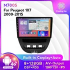 Автомобильный мультимедийный плеер MEKEDE DSP 128 ГБ ROM для Peugeot 107 Citroen C1 Toyota Aygo 2005 - 2014 Wifi 4G LTE видео сенсорный экран