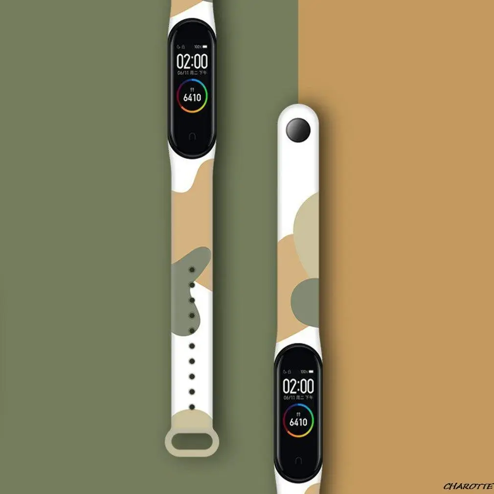 

Ремешок силиконовый для Xiaomi Mi Band 4 3 5 6, креативный сменный Браслет В Стиле Граффити Для XiaoMi band 4 5