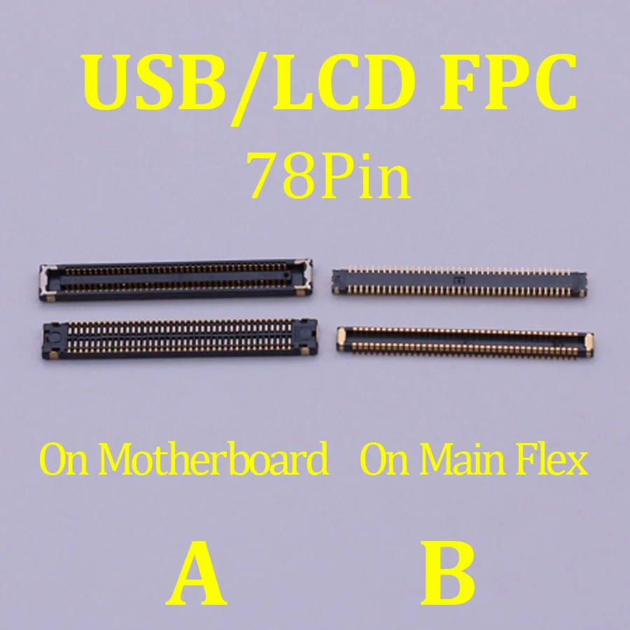 10 шт. 34 78-контактный USB-разъем для зарядного устройства FPC Samsung Galaxy A30S A307 A307F A21S A217F