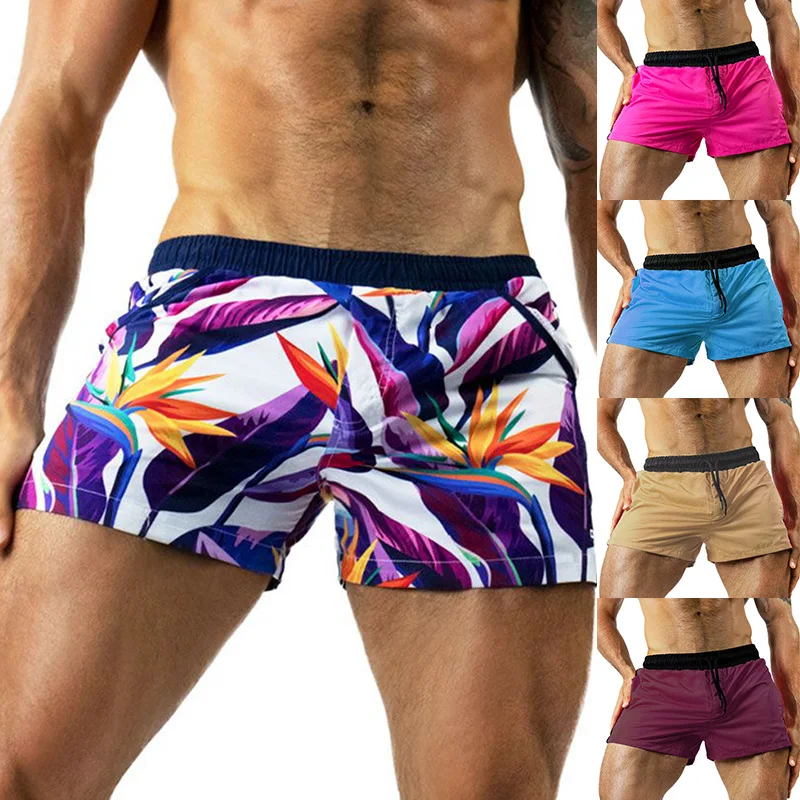 

Men's Woven Shorts Lightweight Breathable Quick Drying Camouflage Shorts Beach Running Shorts Trunks Elastic Drawstring Summer