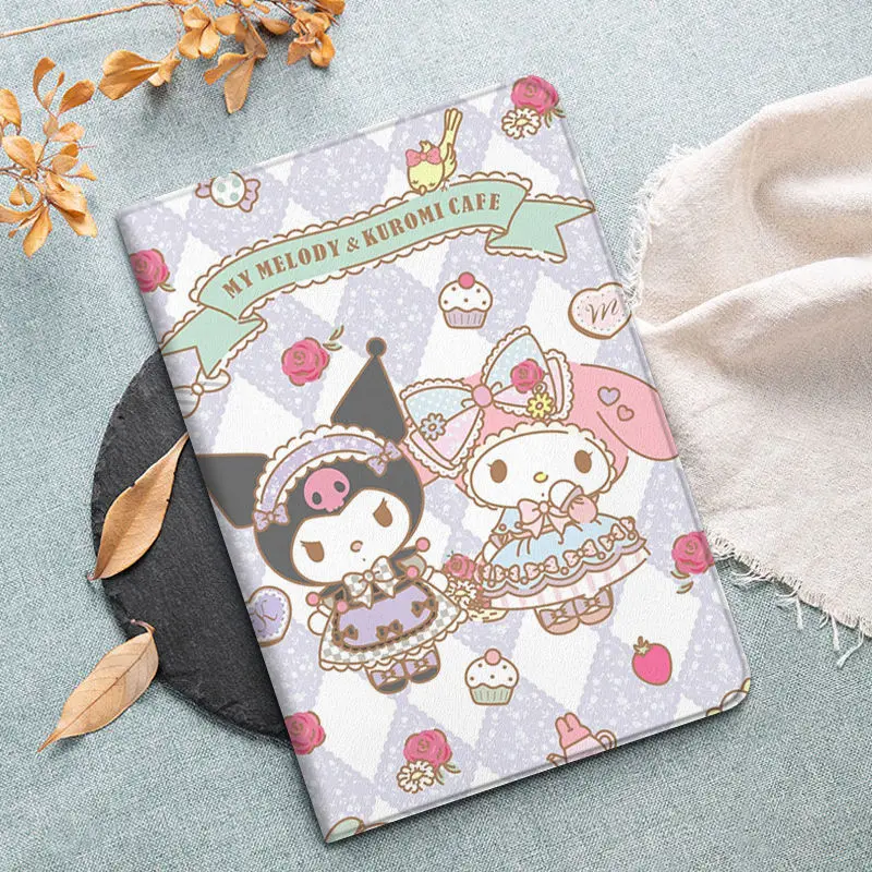 

Hello Kitty Kuromi Case for iPad Pro202110.2inch Mini4 5 Cartoon Shockproof Cover for Air 4 5 Ipad 21/20/19 8th 9th Case Funda