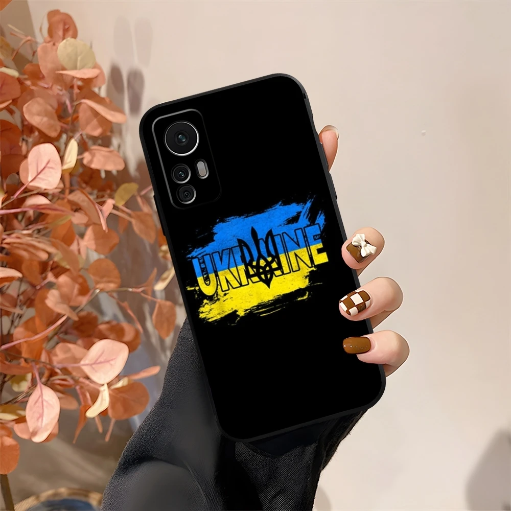 Чехол с флагом U-Ukraine для Xiaomi Redmi Note 10 13 12 Pro POCO F4 F5 X5 11T Lite Ultra Shell Cover