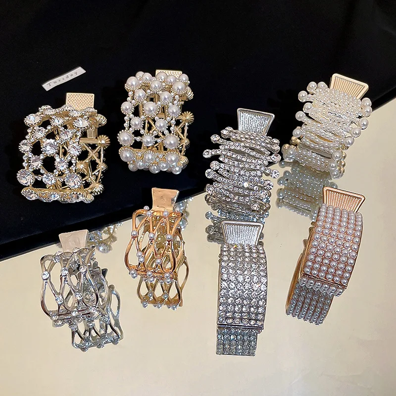 Женские заколки для волос Стразы элегантные роскошные с кошачьими ушками модные