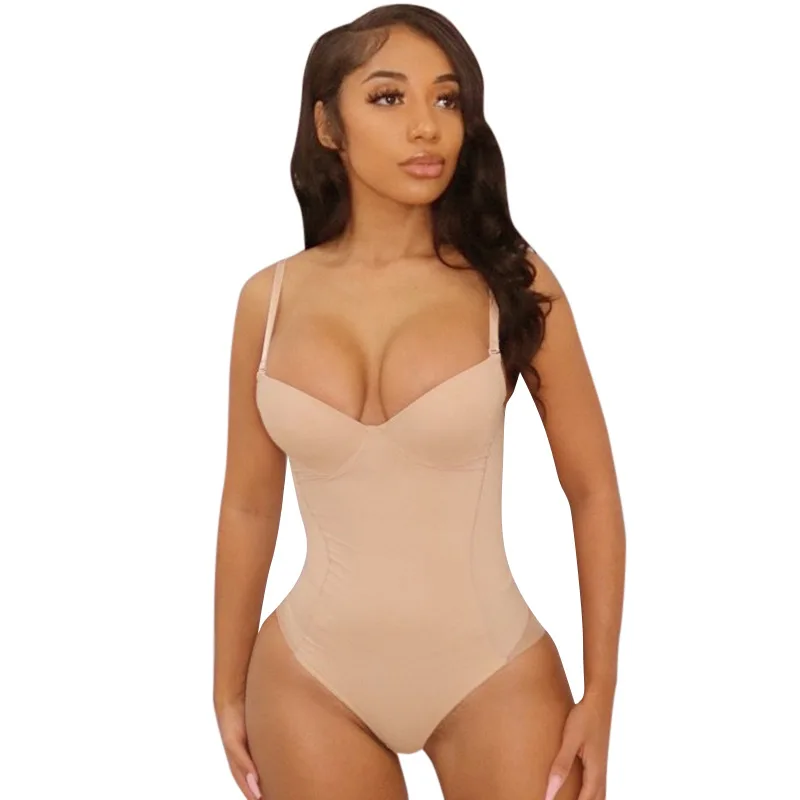 

Body Shaper Push Up Slimming Underwear Slips Control Flat Belly Sheathing Bodysuit With Cups Lingerie Weight Lost Shapewear