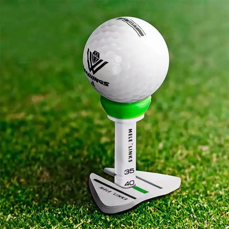 Jusenda 4Pcs or Single New Double Golf Tee Step Down Golf Ball Holder Tees Plastic Golf Tees Accessories Golf Tees
