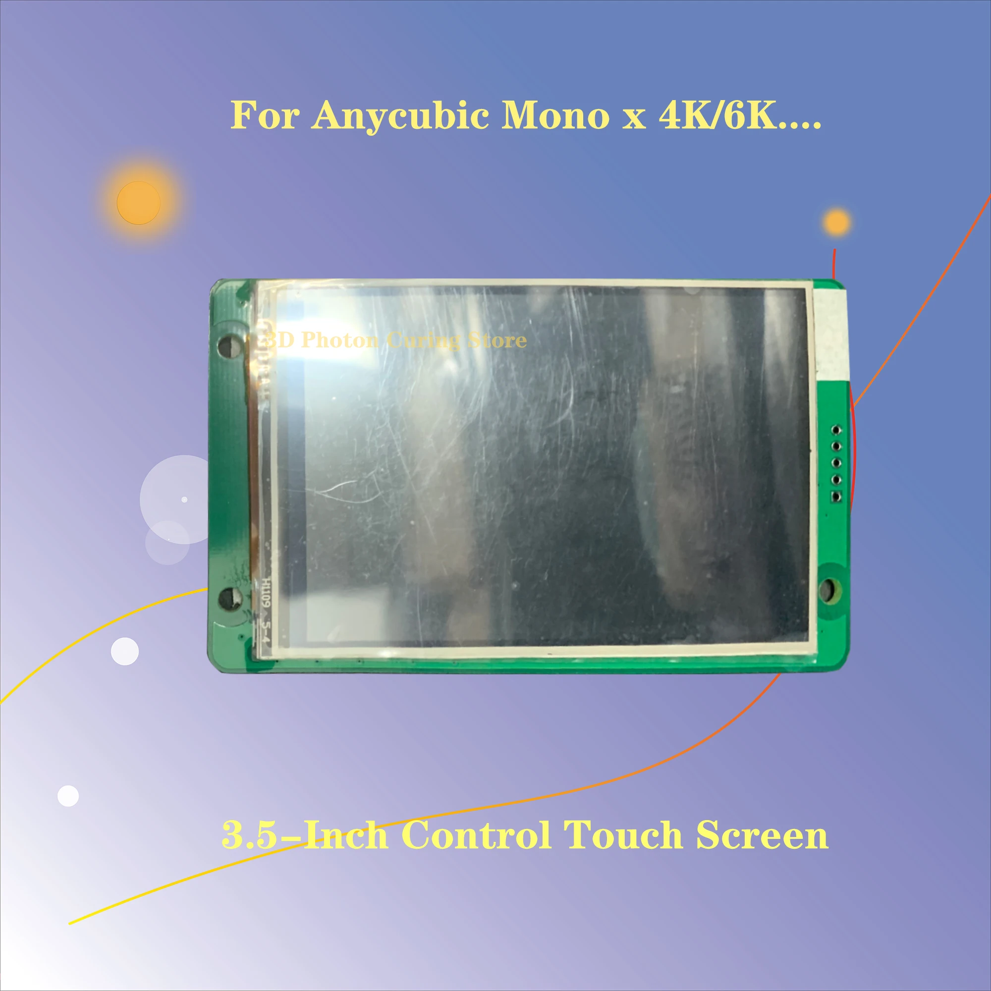 Control touch screen 3.5-inch resistance pressure touch for Anycubic photon mono X 4K 6K operation touch display screen