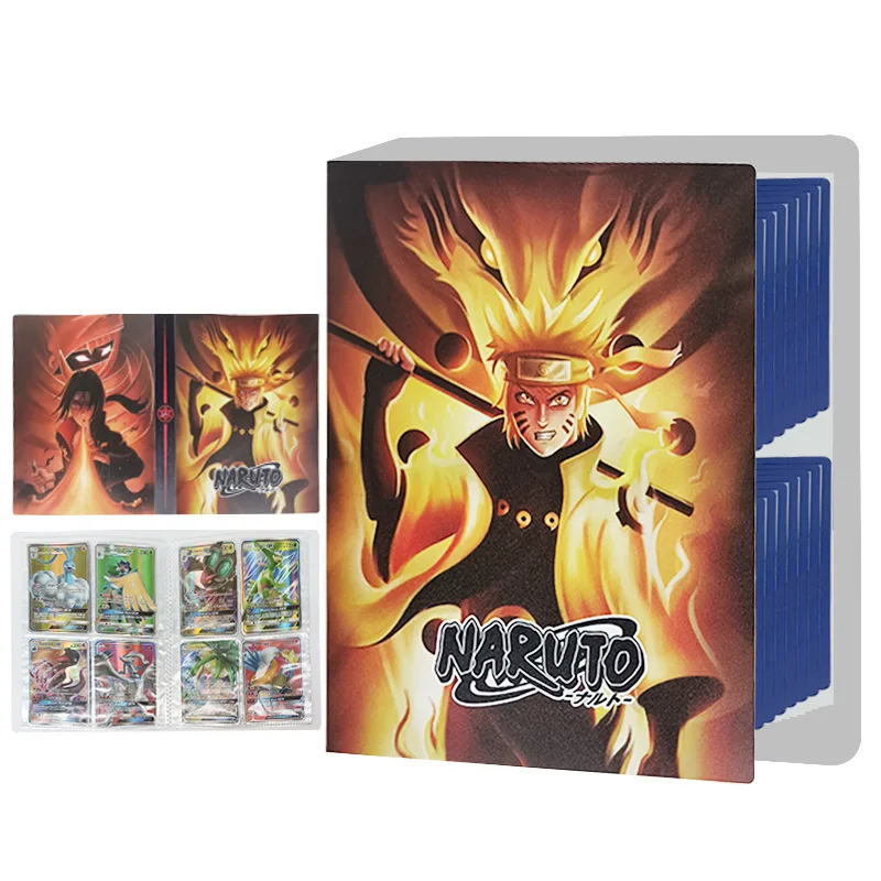 Фото Новый альбом для карточек NARUTO на 4 ячейки, 30 страниц, 240 карточек. Креативный модельный биндер-держатель для коллекции карточек. Подарок. №4