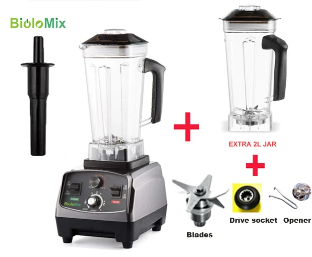 BioloMix 3HP 2200W мощный блендер для смузи и супов — фото товара