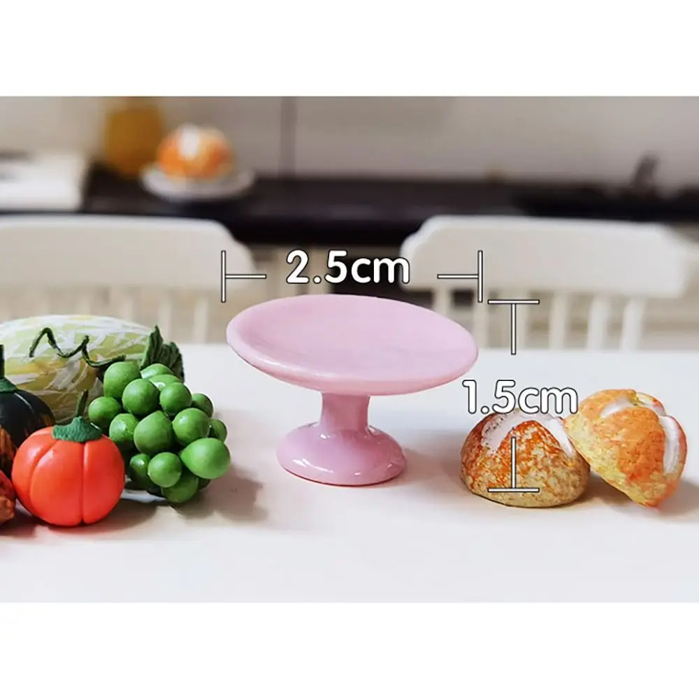 Модная Керамическая форма для кукольного домика 1:12 тарелка фруктов миниатюрная