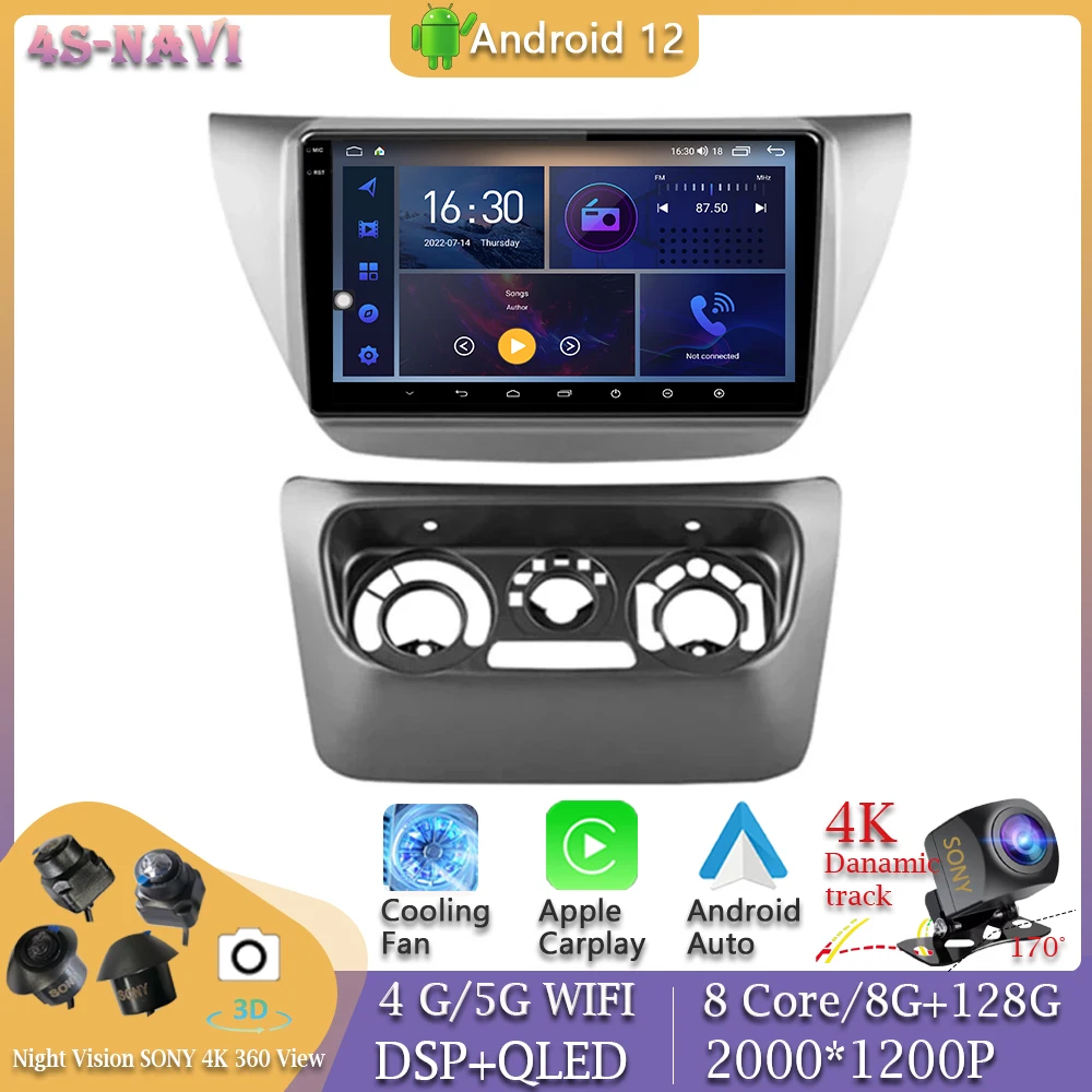 

360 Camera Head Android 12 For Mitsubishi Lancer 9 CS 2000 - 2010 Car Radio Player 9'' Video Autoradio Multimedia Navigation GPS