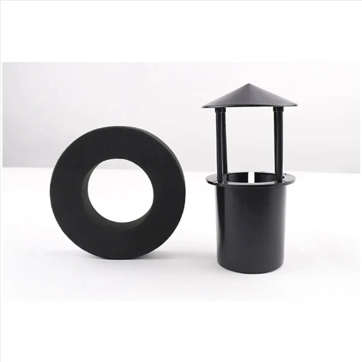 Фото Ультразвуковой увлажнитель воздуха 3X Floating Mist Dispenser, генератор тумана, распылитель, фонтанчик (черный) №1